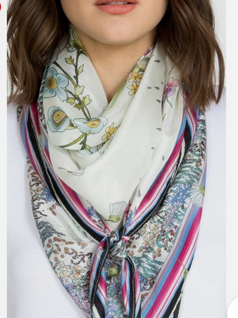 Johnny Was Forest Silk Scarf - Picture 2 of 9